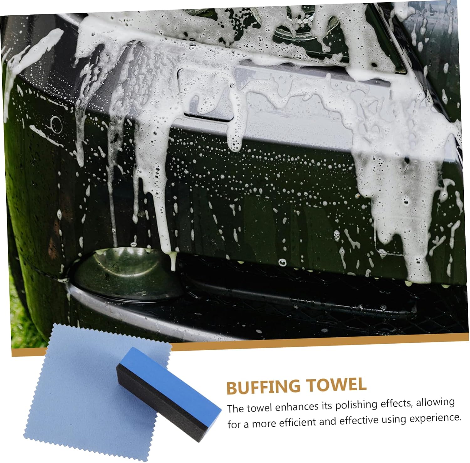 Ciieeo 1set Tire Applicator Sponge and Dressing Cloth Kit Automotive Waxing Sponges for Tire Shine Blocks for Car Detailing and Polishing for Professional Finish Vehicle Exteriors