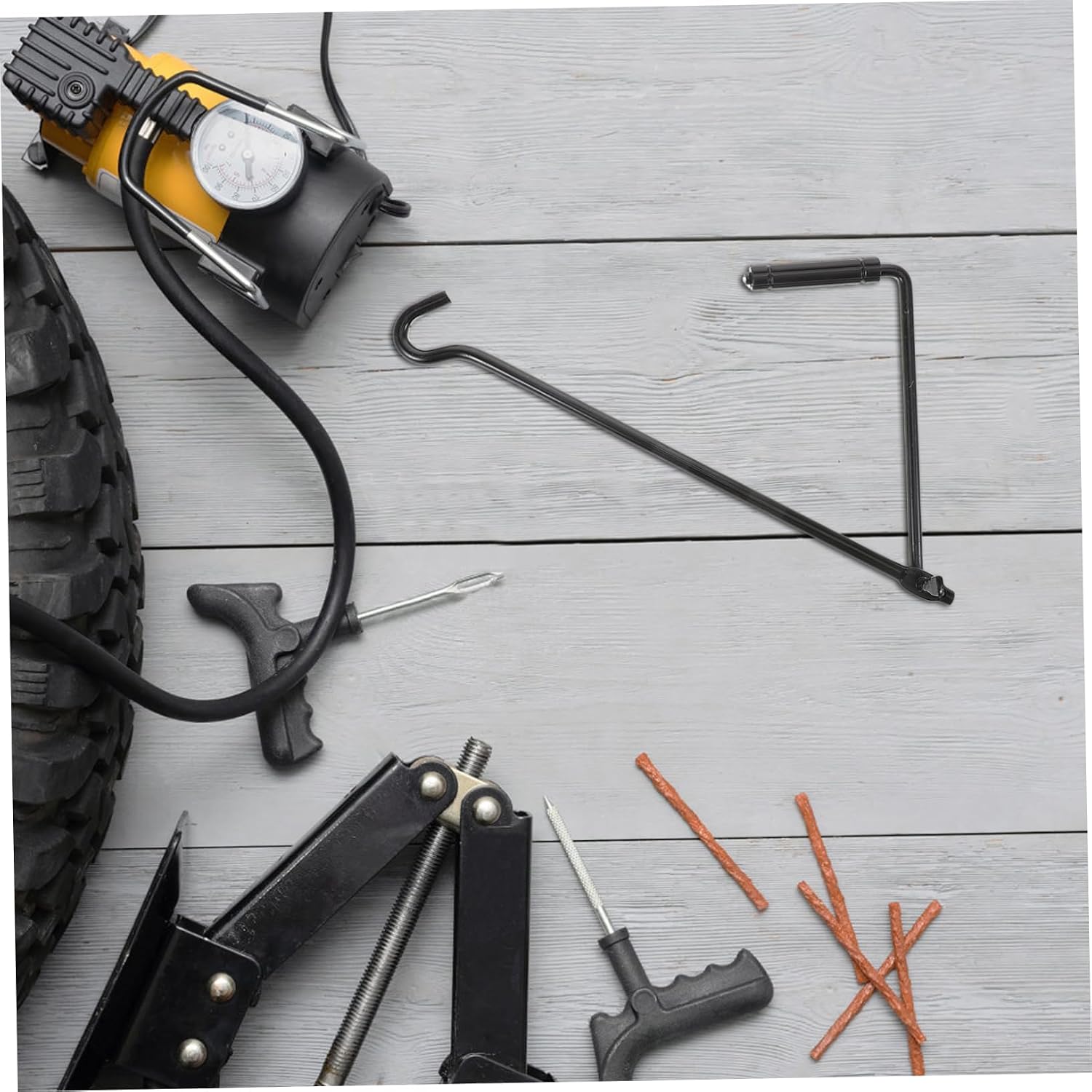 Uonlytech Jack Car for Trailer Tire Change Jack Handle Replacement Compact Portable Emergency Tool
