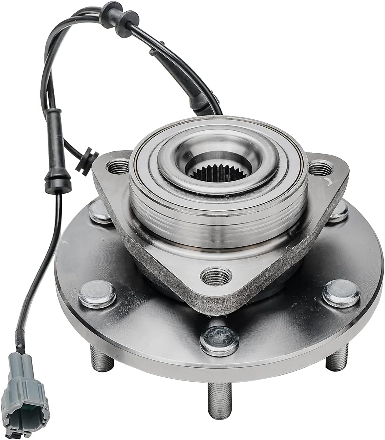 Detroit Axle - 4pc Front Wheel Bearing Hubs Kit for 2004-2007 Nissan Titan Pathfinder Armada Infiniti QX56, 2 Wheel Bearing Hubs Assembly 2 Upper Ball Joints 2005 2006 Replacement