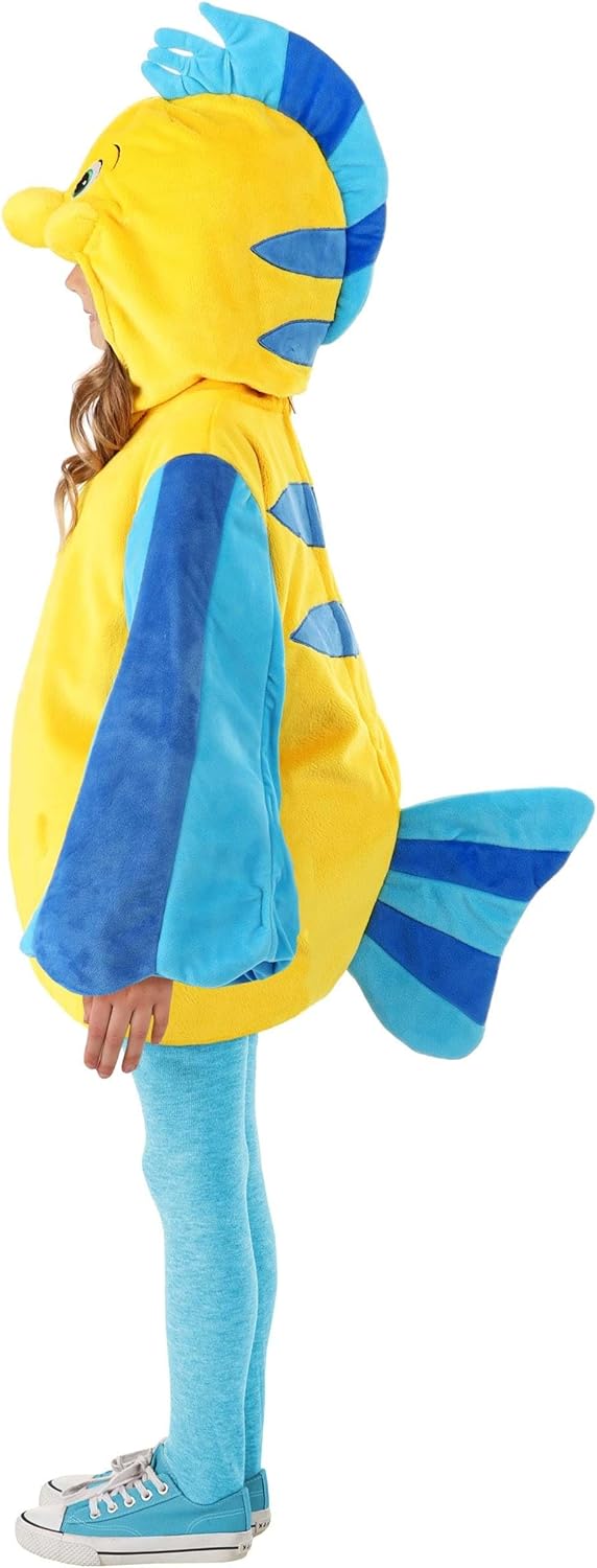 Child Disney Little Mermaid Flounder Costume | Little Mermaid Costumes - Image 5