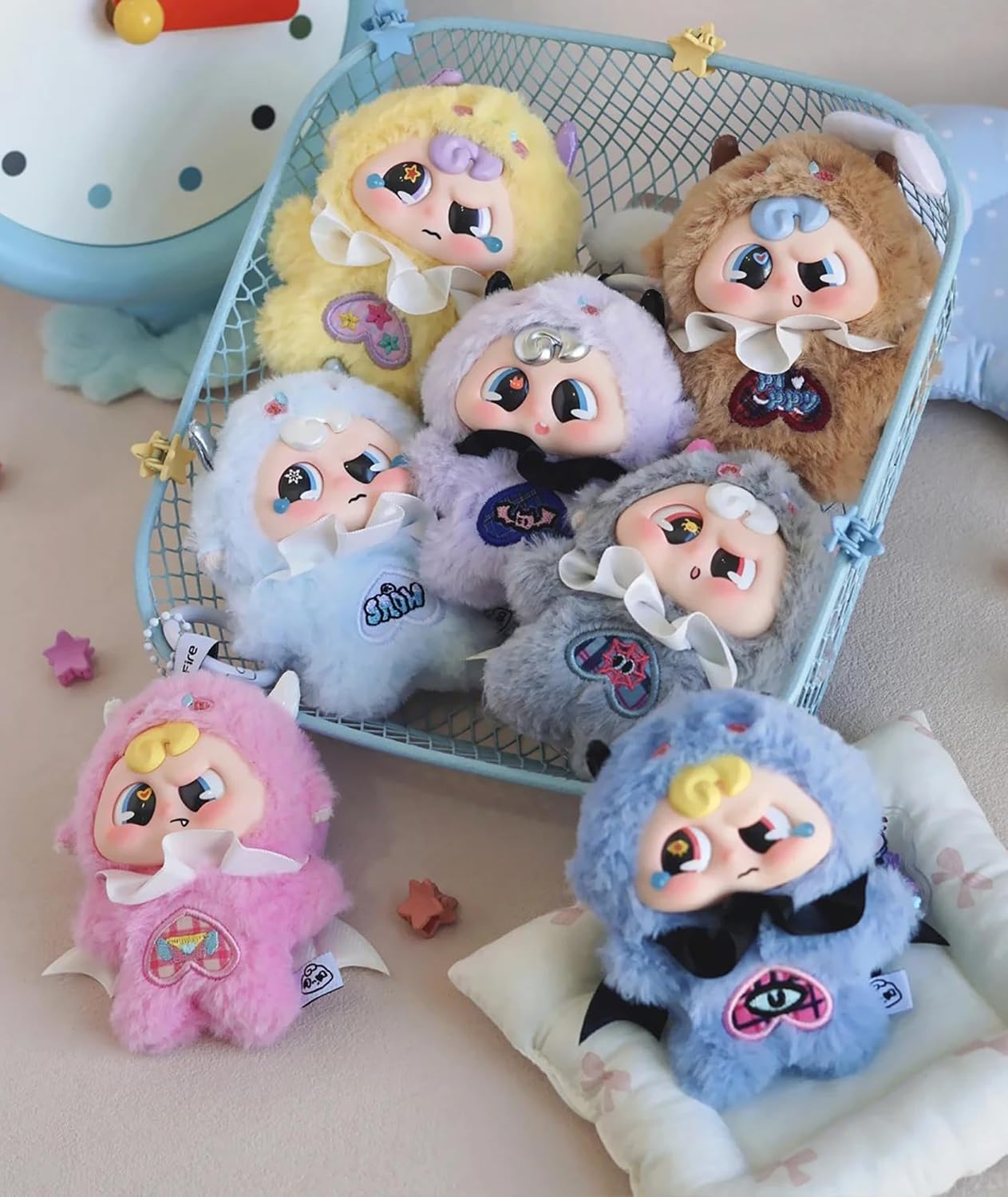CALEMBOU Vinyl Plush Blind Box, Demon Pippy Series Soft Stuffed Keychain, Collectible for Birthday Christmas, Random 1 Box