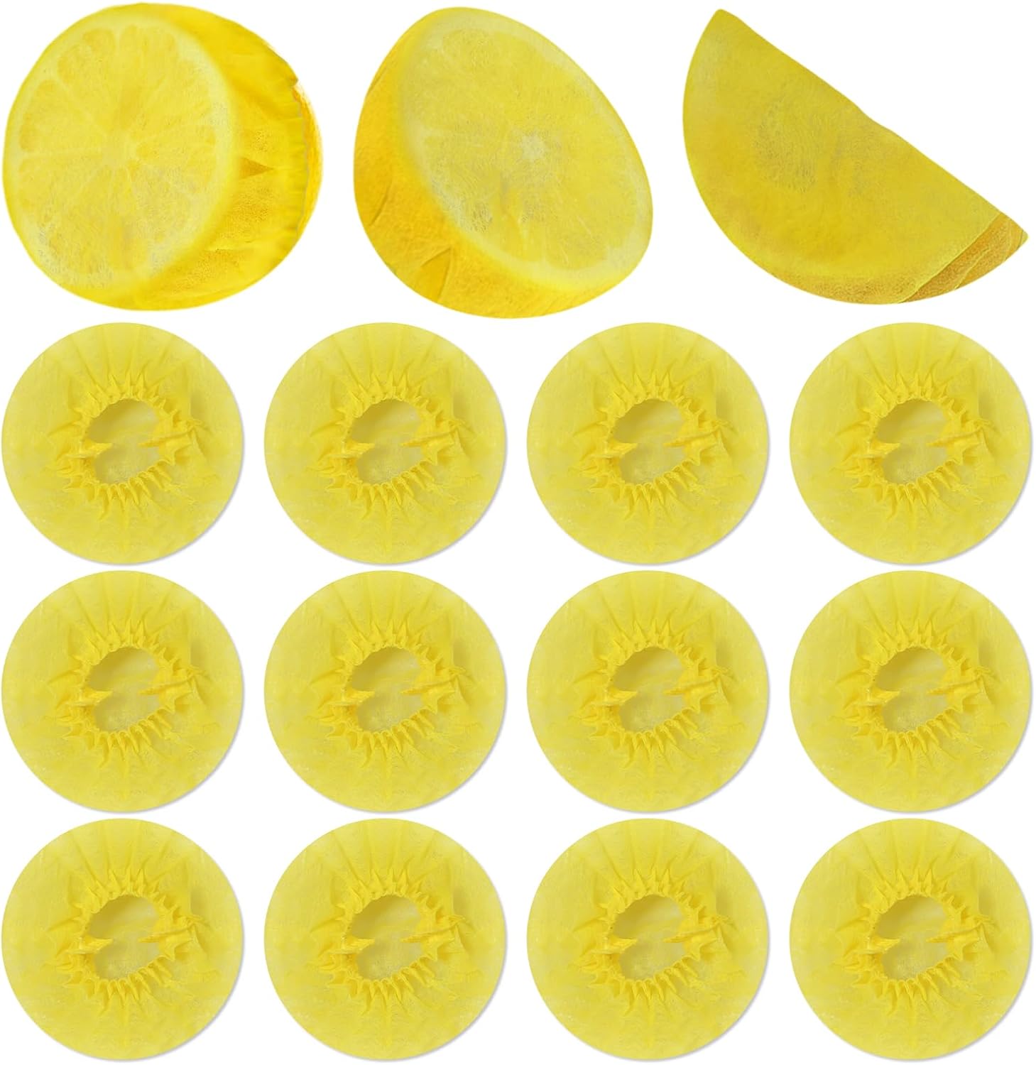 400 Pcs Disposable Mesh Lemon Juice Net Squeezer Cloths, Yellow | Fits Different Lemon Sizes, Tough Soft Raw Materials, Blocks Seeds Fibers Well, Keeps Juice Pure Clean