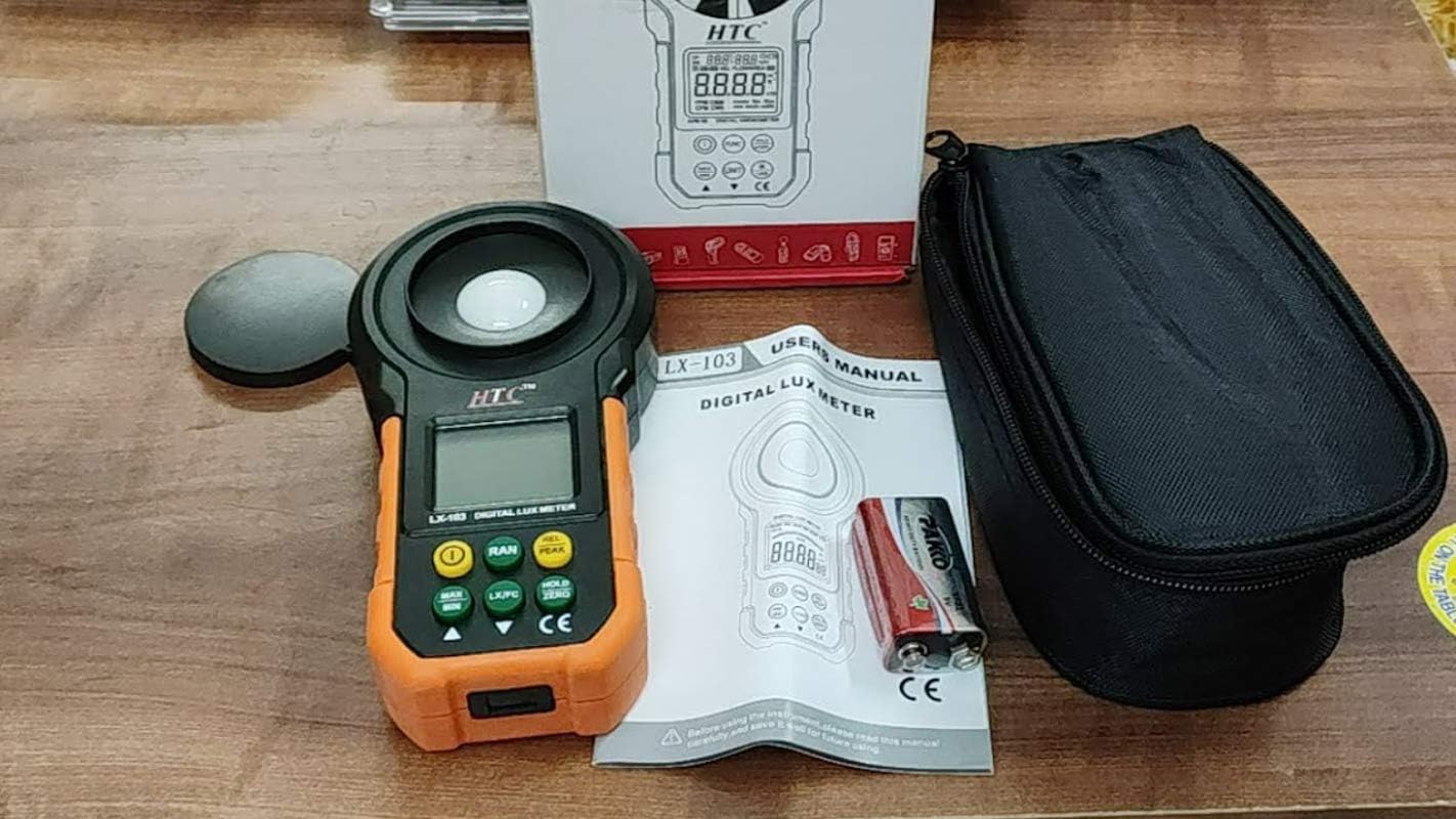 Ace Instruments Digital Light Meter Exposure Meter for Brightness Measurement(Range: 0-200000 Lux) for School,Lab,Office,Stadium Along with Calibration Certificate by Model:LX-103