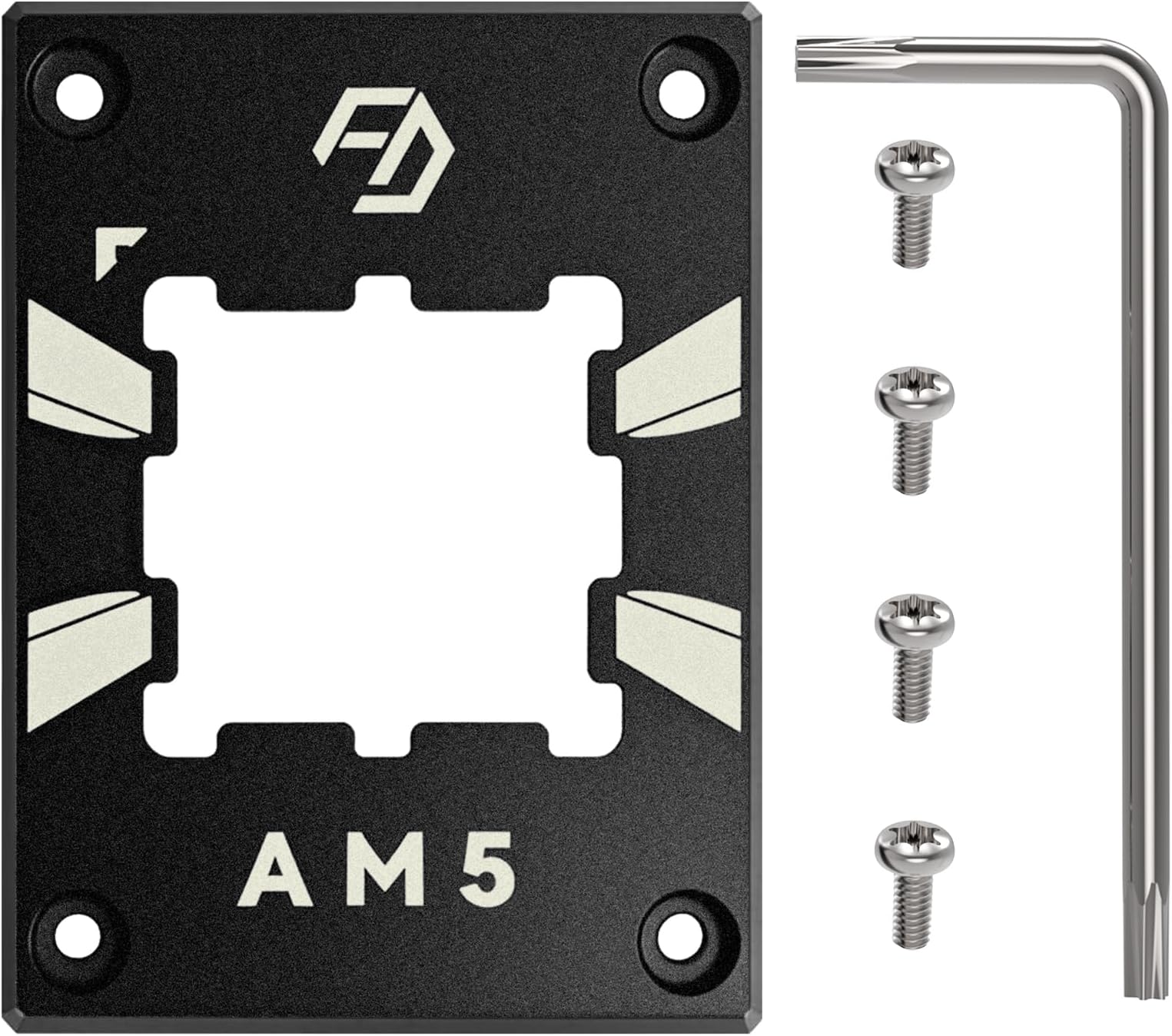 AM5 CPU Contact Frame Compatible with AMD AM5, Anti-Bending Bracket, CPU Protective Cover, Cooling Contact Frame, Protective Components for AMD Ryzen 7/8/9000 Series CPUs, Black