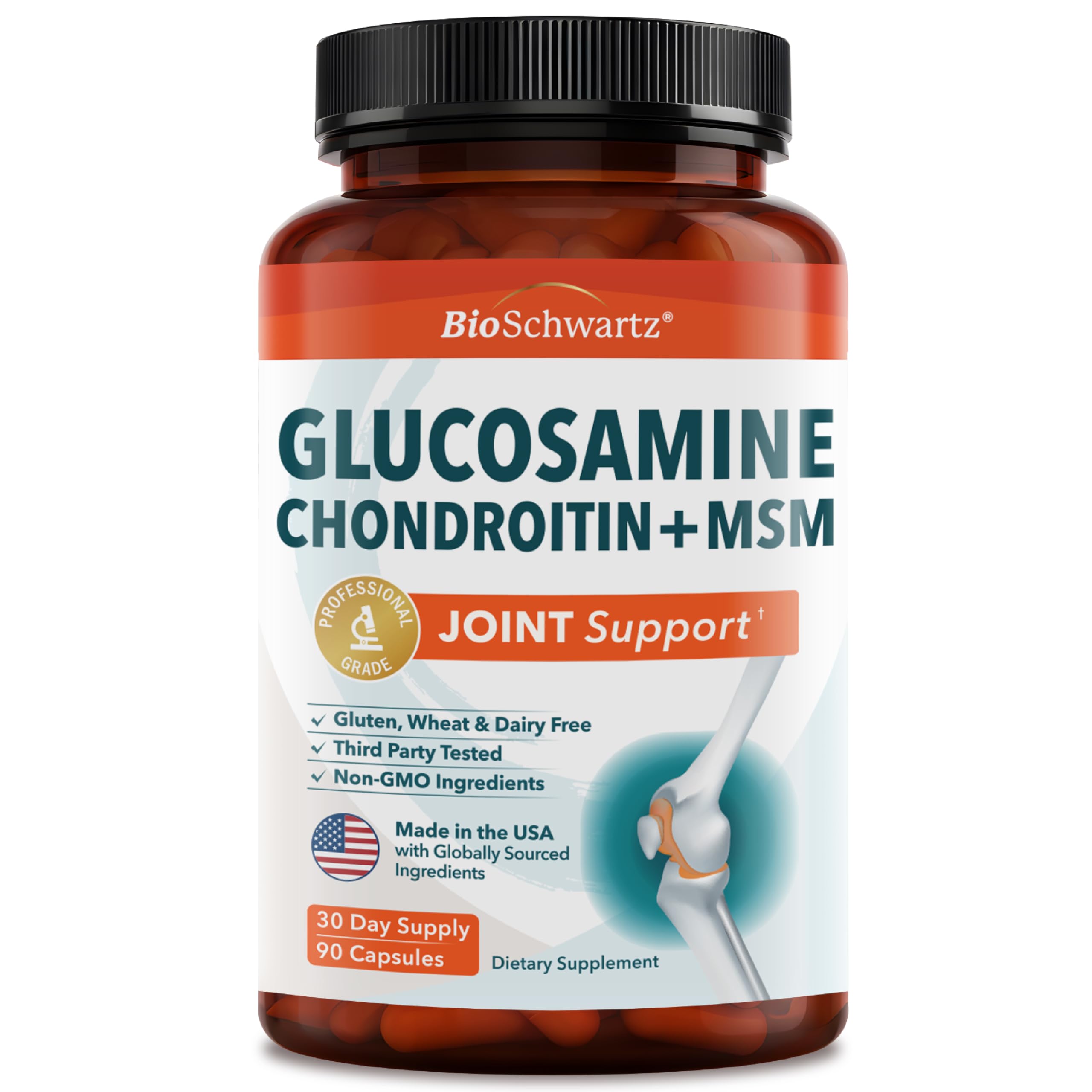 Glucosamine Chondroitin MSM Joint Support Supplement, 90 Capsules — Amazon image 7