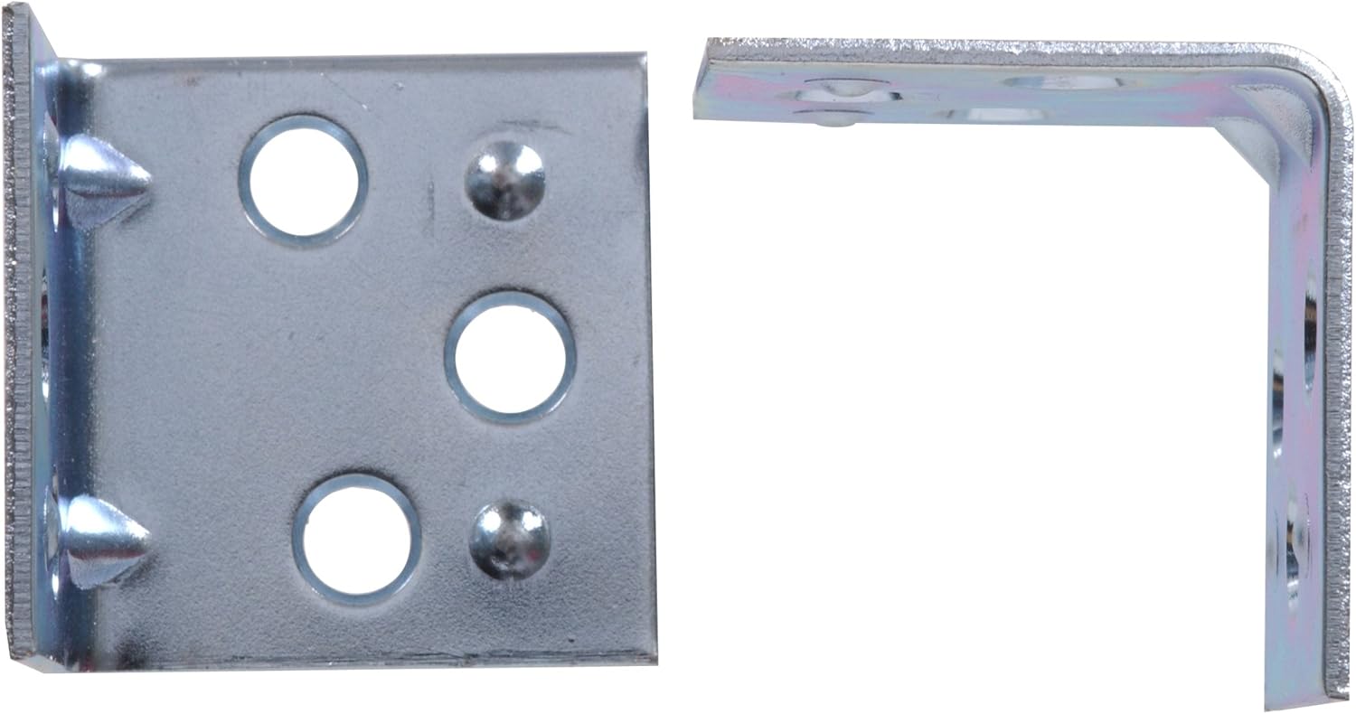Hillman Double Wide Corner Brace Zinc 2-1/2 Inch" 4 Pack- 851148