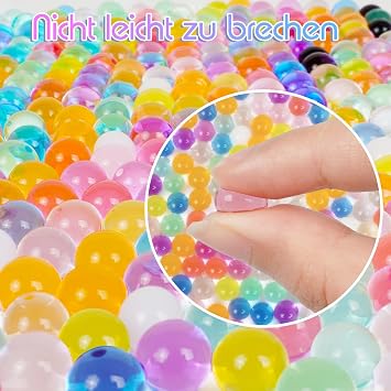 MATVHRUI WasserPerlen 60000 Pieces for Plants Colourful Gel Beads Non-Toxic Reusable Water Beads for Decoration Floating Candles Wedding Centrepiece Vase Filler