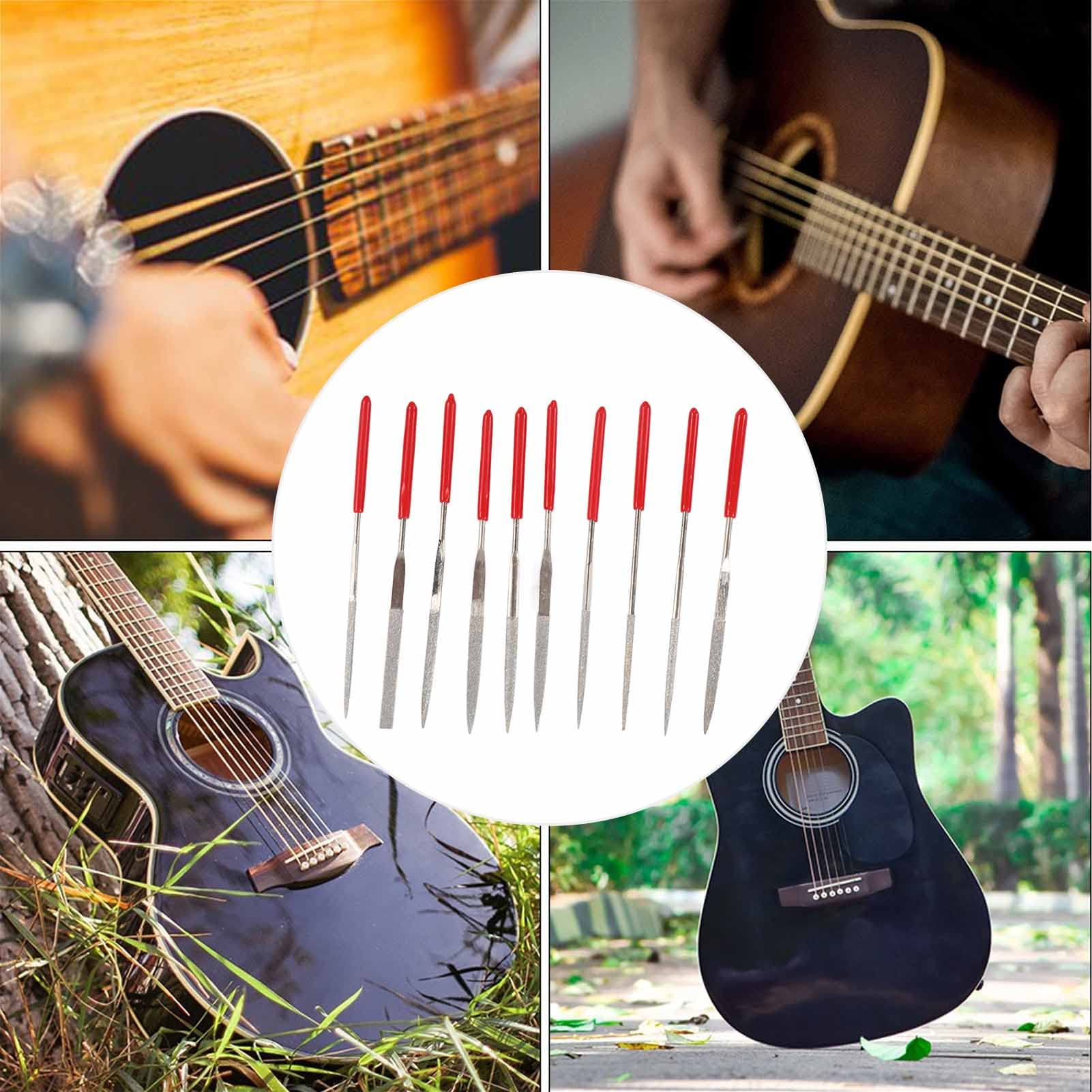 Profesjonalny zestaw narzędzi do naprawy gitary, 1 zestaw, metal i ABS, do gitary elektrycznej, basu, mandoliny, banjo, ukulele i innych instrumentów strunowych