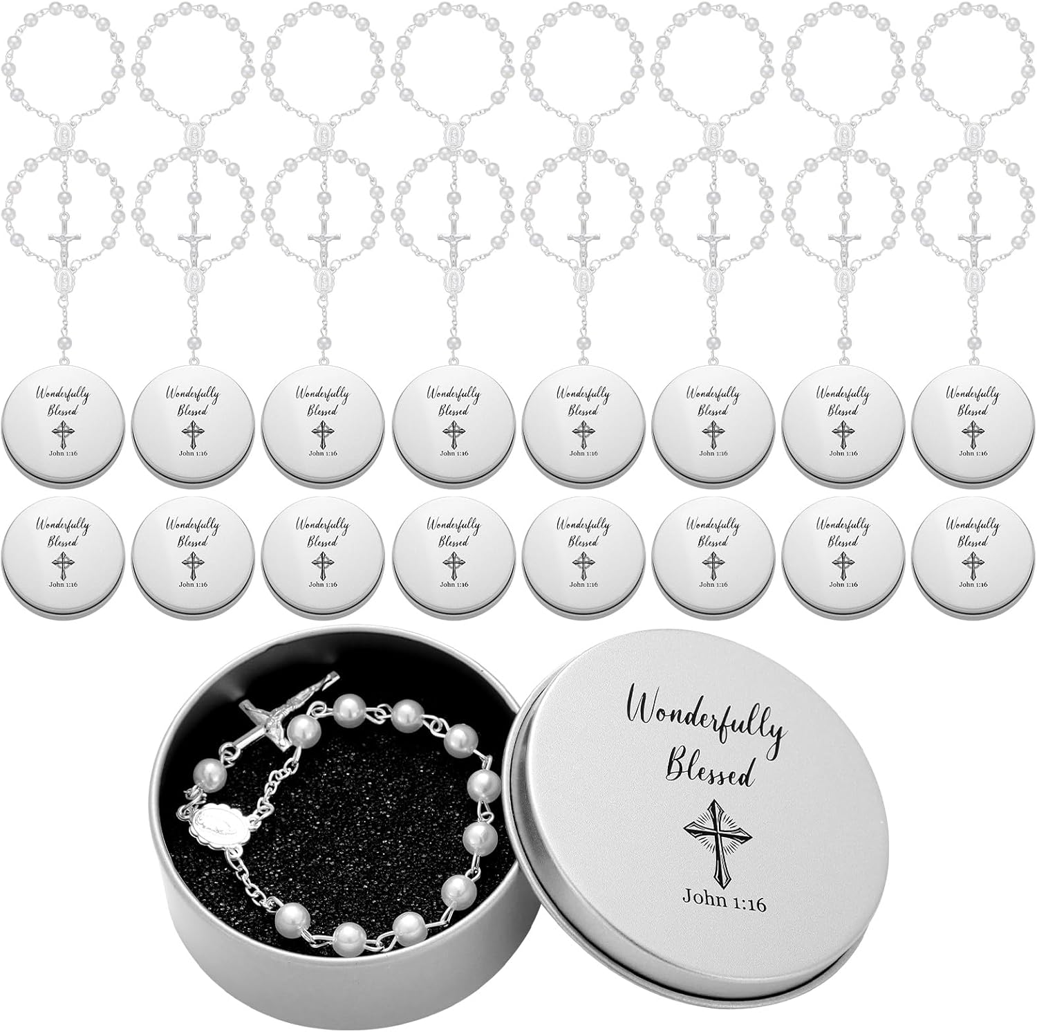Quelay 72 Pcs First Communion Gifts Bulk Baptism Favors 24