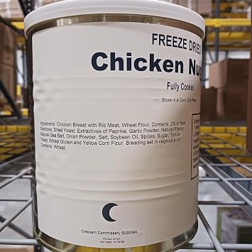 Freeze Dried Fully Cooked Chicken Nuggets 25 Year Shelf Life 80 Nuggets