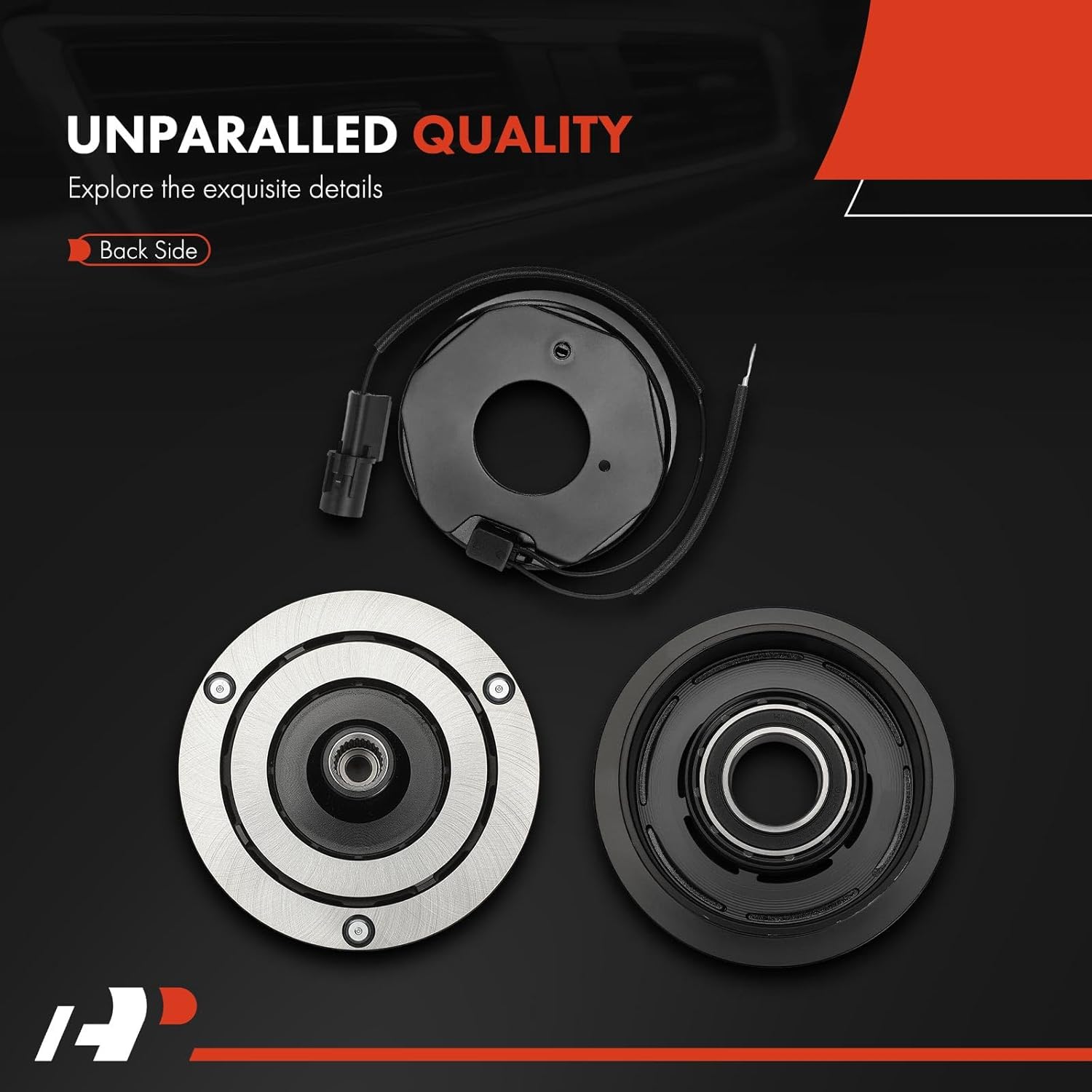 A-Premium Air Conditioner AC Compressor Clutch Kit Compatible with Kia Rio Rio5 2006-2011