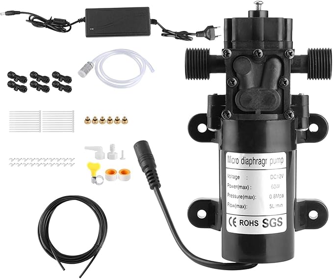Pompa Autoadescante Per Impianto Nebulizzazione Giardino - 110-240V, 6 Ugelli | Ideale Per Raffreddamento E Umidificazione - Foto 12