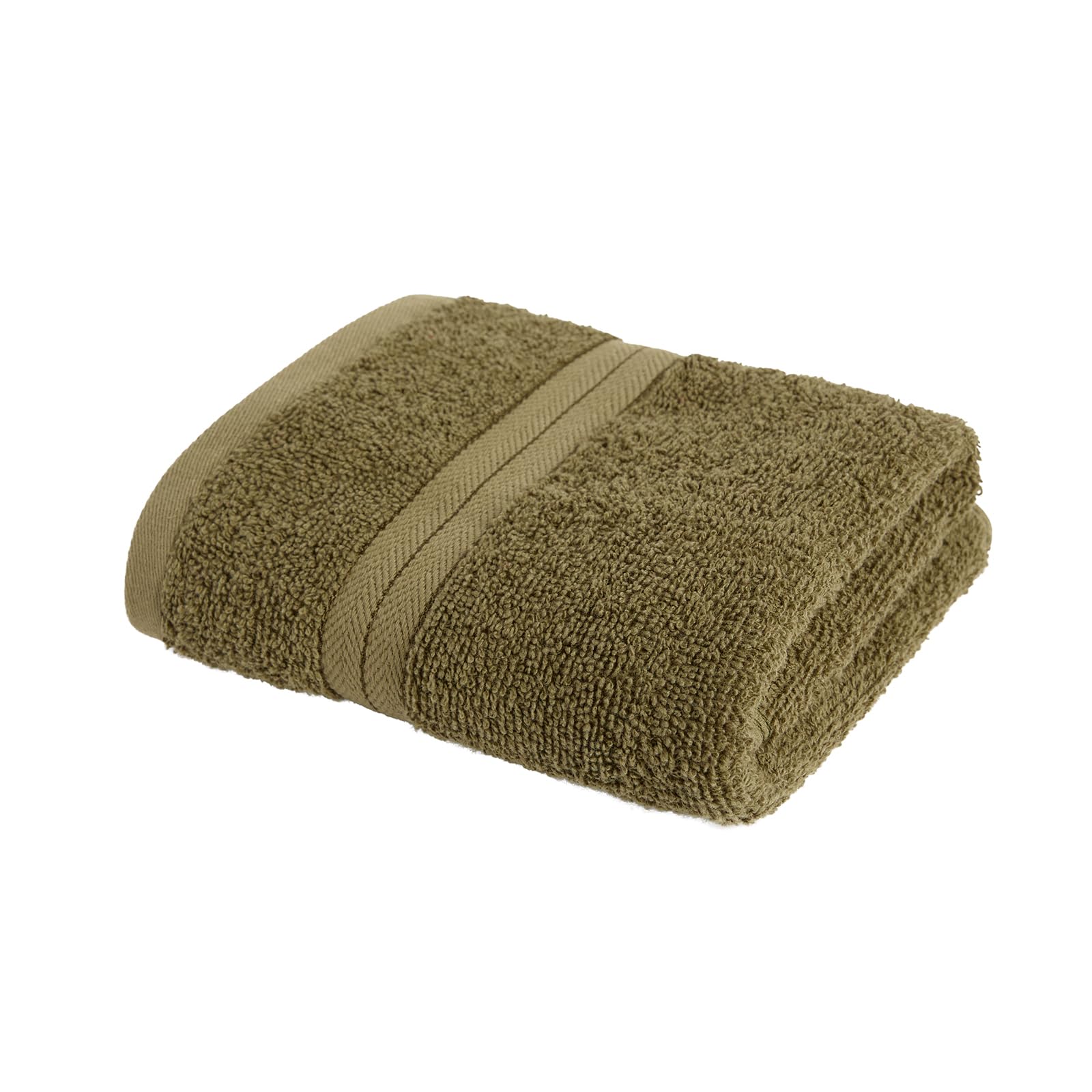 OHS Hand Towel Bath Towel Bathroom Towels, Woodland Green - 80 x 50cm