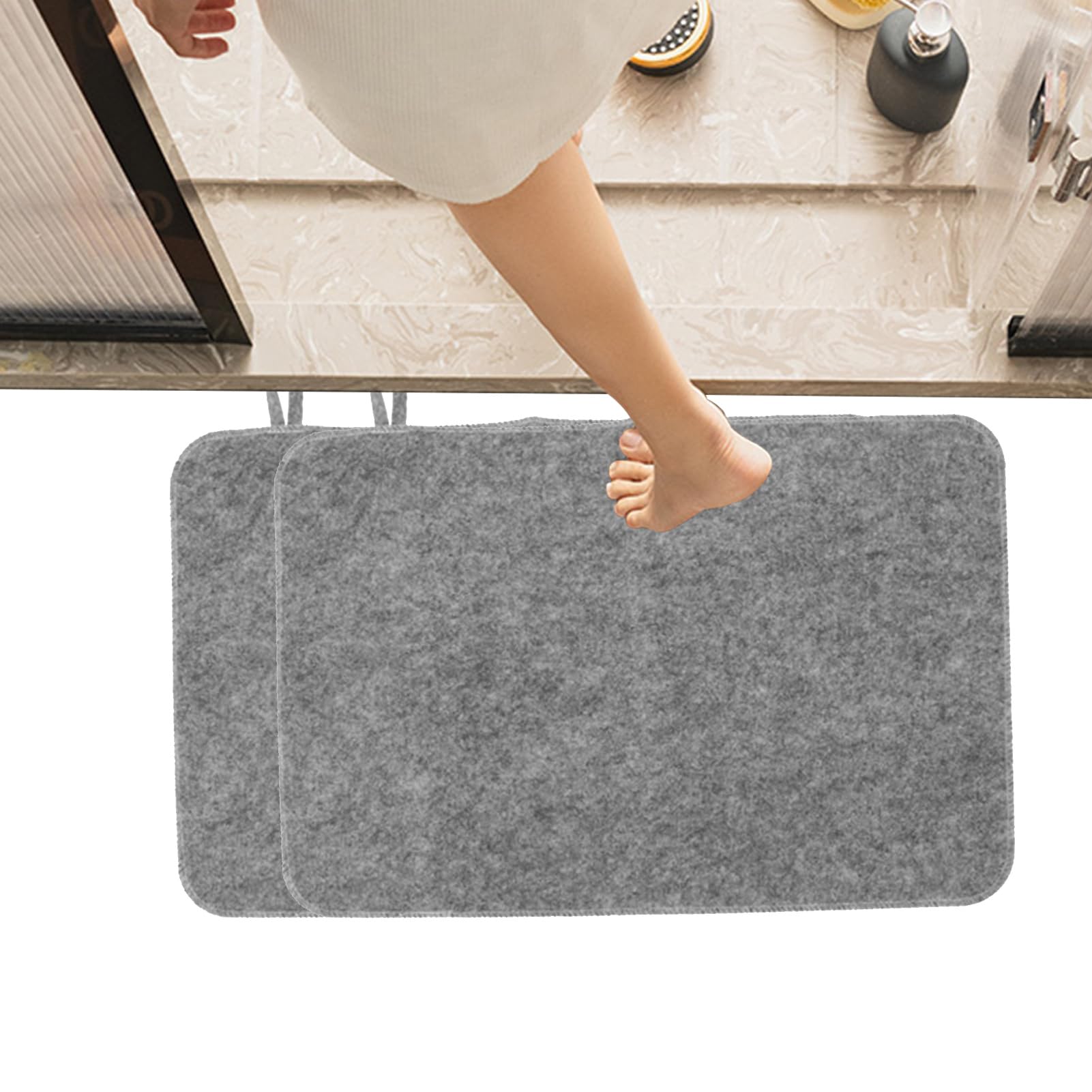 2X Sauna Sitzkissen, Saunamatte, Weiche Filz Dampfsauna Bodenmatte, Saunazubehör, Dampfbad Wärmeisolationsmatte, Wasserabsorbierendes Schutzpolster Für Zuhause Und Spa