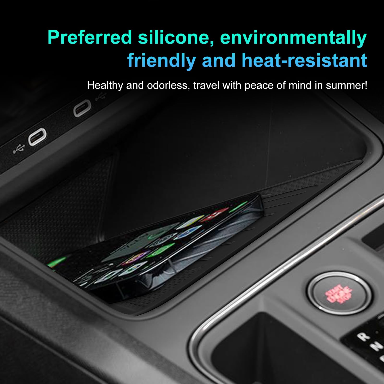 Tappetino Antiscivolo In Silicone Per Ricarica Wireless – Per Seat Formentor E Cupra Leon 2020-2024