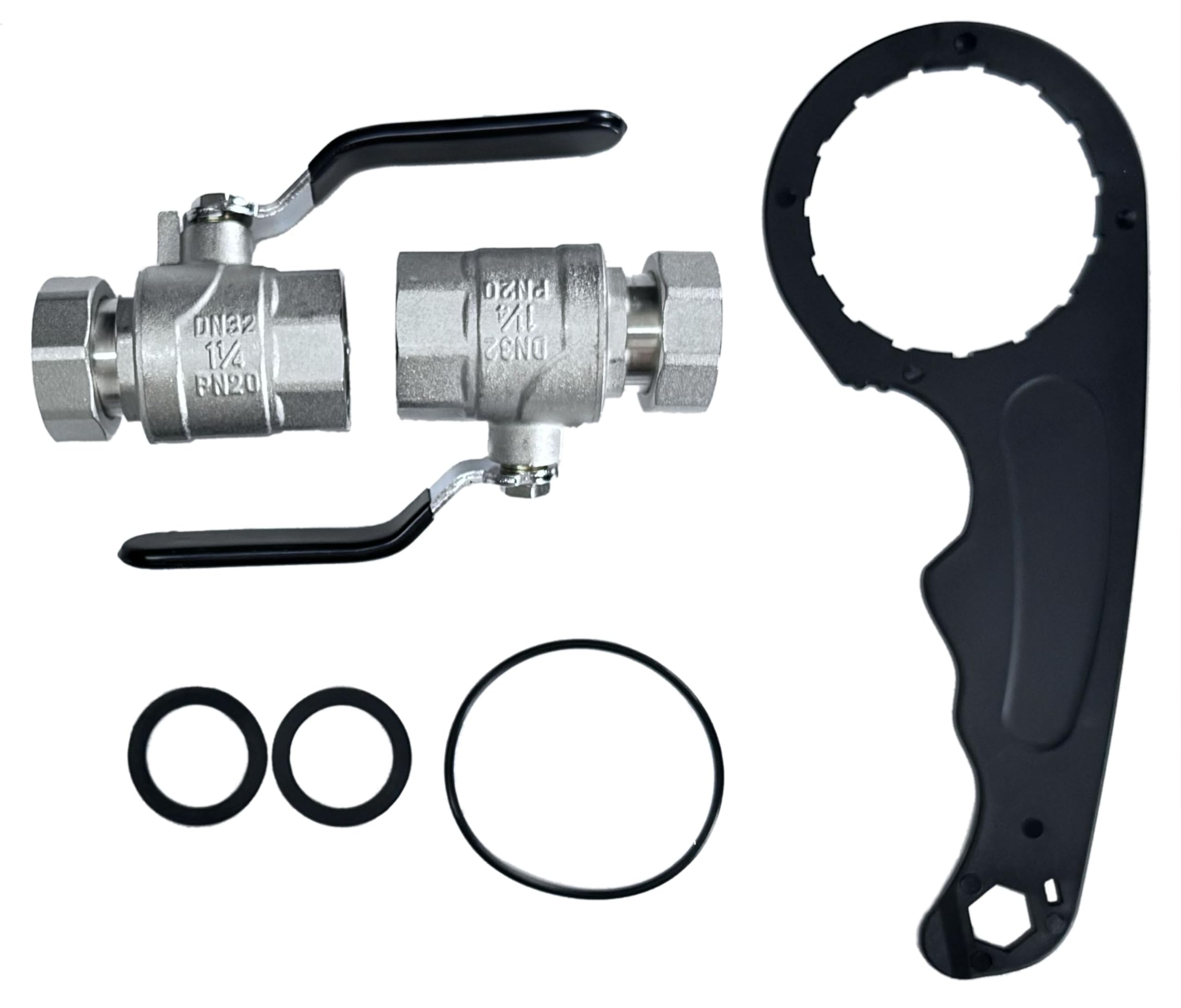 Desfangador Magnético Separador De Impurezas Magnético 1 1/4" 5/4” DN32 Calefacción Con Imán Potente 9000 Gauss Para Sistemas De Calefacción Fácil De Instalar H31254