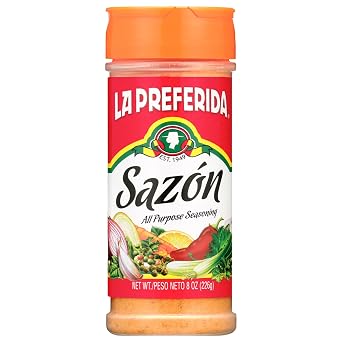 La Preferida All-Purpose Sazon Bold Mexican Seasoning with Paprika, Garlic & Onion Great for Meat, Grilled Veggies, Soups & Stews, Vegan-Friendly, 8oz
