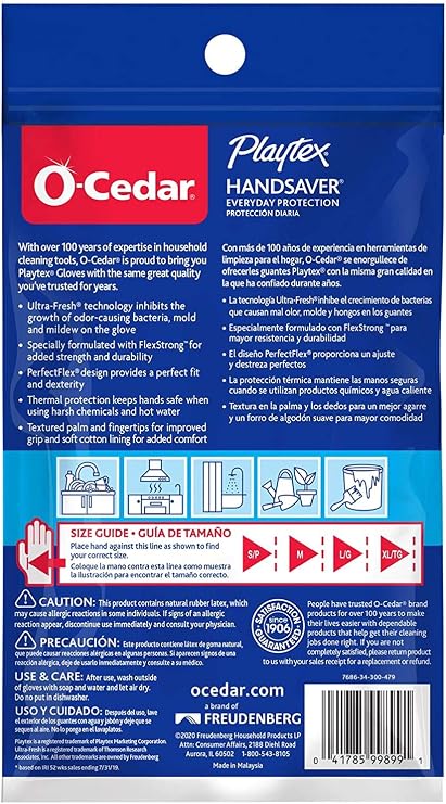 قفازات Playtex HandSaver ، X-Large 1 زوج (حزمة 2)