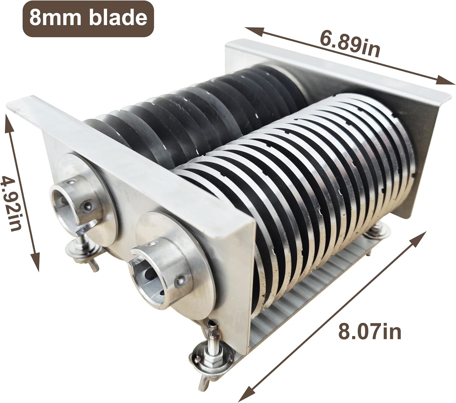 TECHTONGDA 8mm Blade Stainless Steel Blade Set for Commercial Meat Slicer Cutter Grinder TJ130L QE QH QSJ-A TJ-130L-B