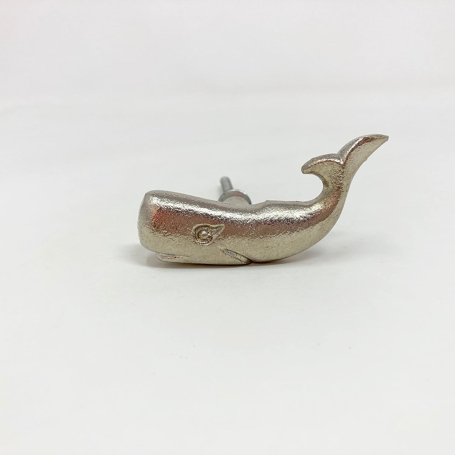 Silver Sea-Life Marine Nautical Drawer Knobs, Bathroom, Cupboards, Dresser, Cabinet (7. Whale)