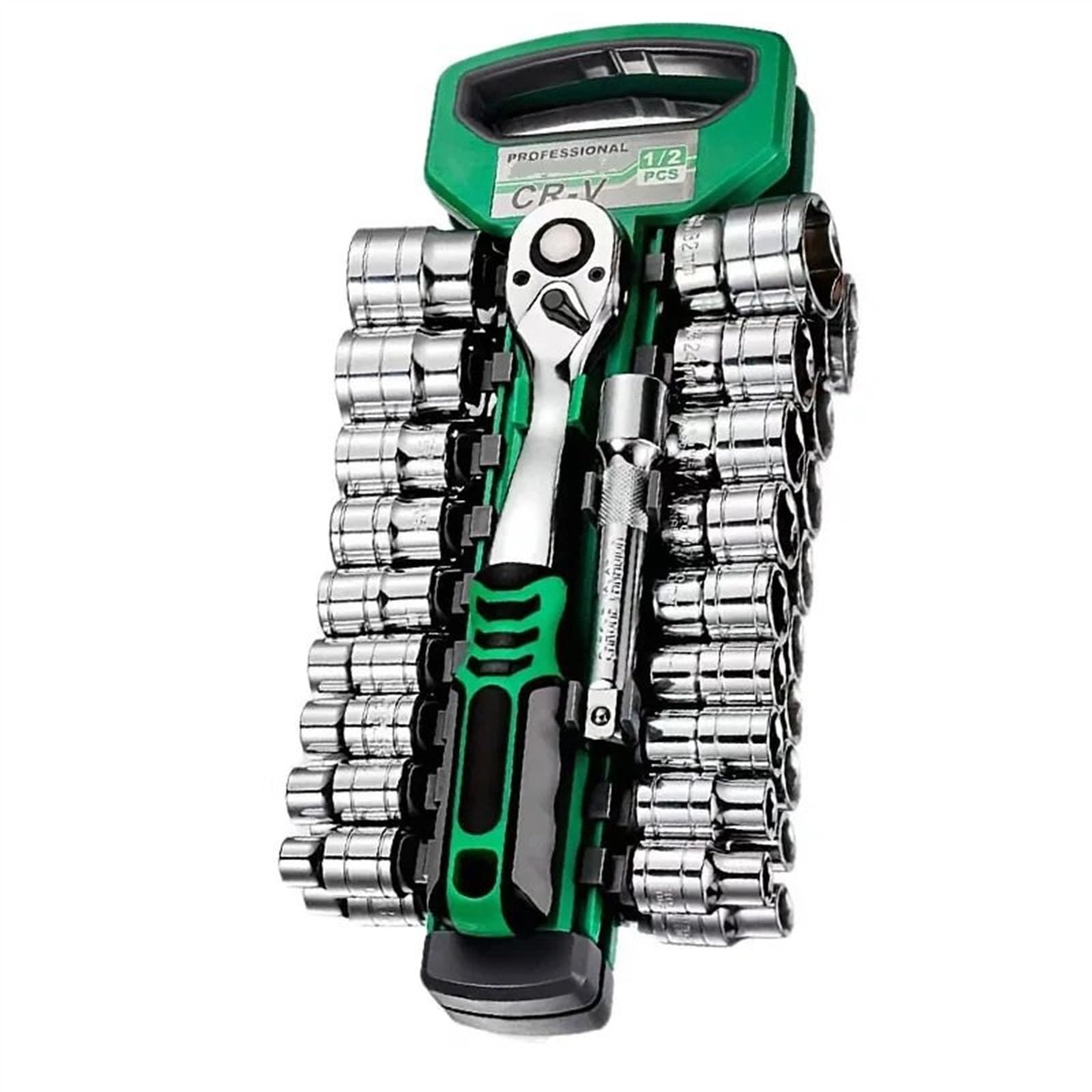 klucze nasadowe Zestaw 72 nasadek napędowych 1/4"-3/8"-1/2", nasadki kluczy grzechotkowych, kompaktowe nasadki do napraw samochodowych, narzędzie mechaniczne Zestaw Narzędzi