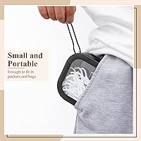 Vista 4 de Kathfly 6 piezas contenedor dispensador de gomas para el cabello organizador soporte para horquillas portátil para viajes soporte para hisopos