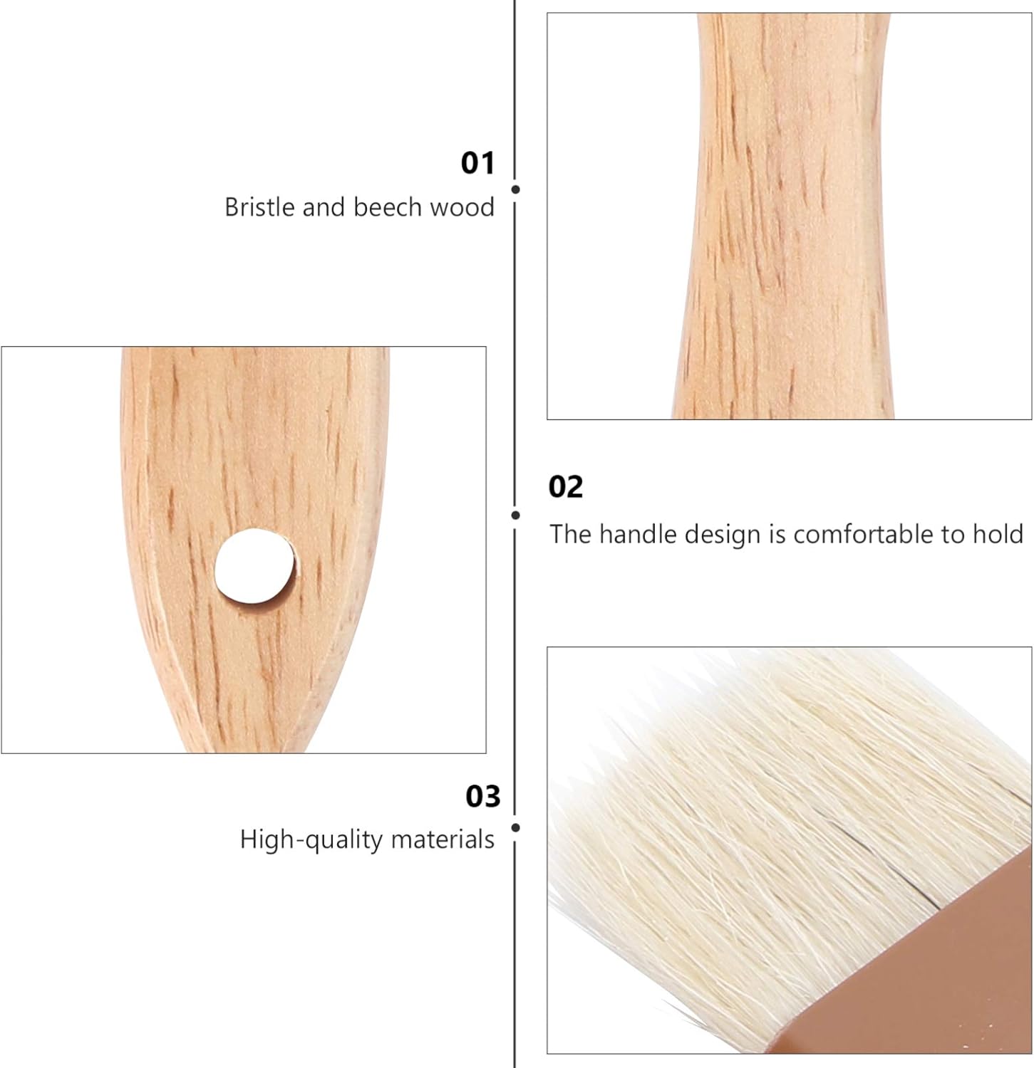 generic 2Pcs Wooden Pastry Brush Basting Brush Spread Oil Butter Sauce Marinades for BBQ Grill Barbecue Baking Kitchen Cooking : Patio, Lawn & Garden