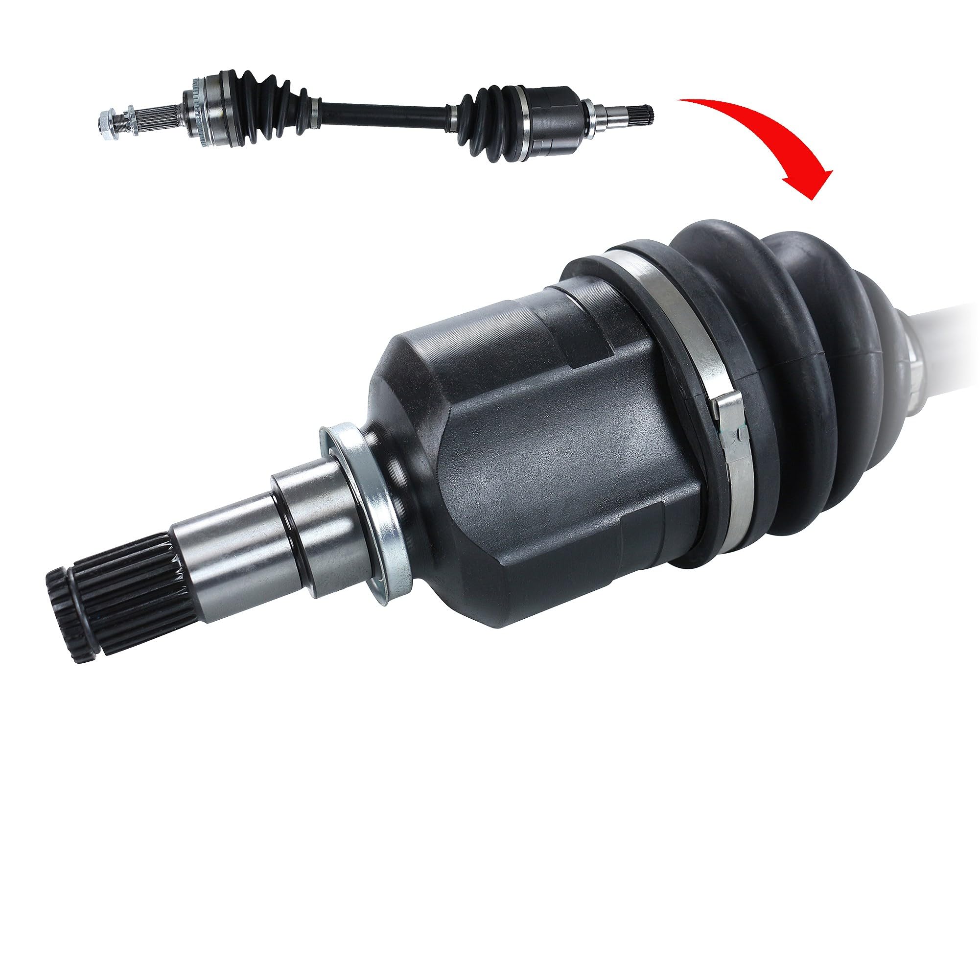 BESTPRICE 1x Eje de transmisión delantero izquierdo compatible con TOYOTA COROLLA (_E12_), COROLLA Estate (_E12_), COROLLA Notchback (_E12_)