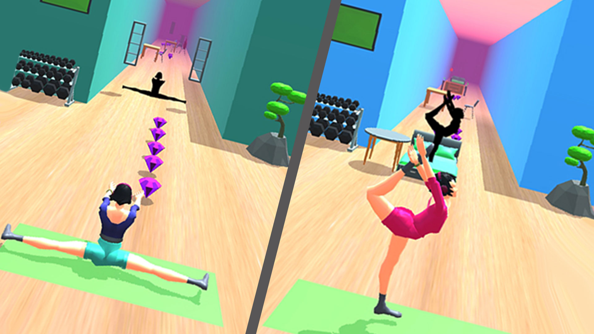 Flex Body Run 3D Fit Race: Flexible Rush Yoga Pose Challenge Running ...