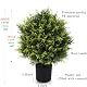 Artificial Topiary Cedar Ball Tree 20'' Fake Cedar Potted Plants Artificial Shrubs Bushes Ball Tree for Indoor Outdoor Home Garden Decor (2 Pack) Product Image 2