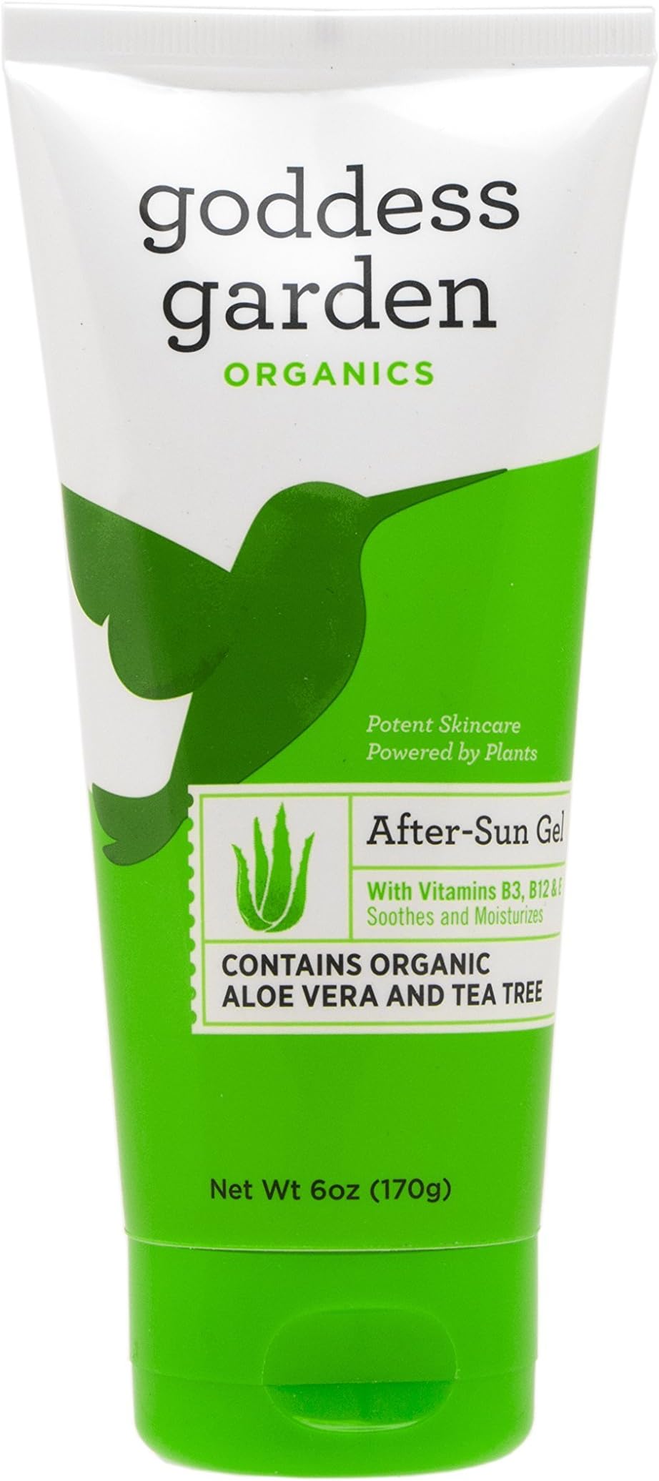Goddess Garden After Sun Gel with Aloe Vera, 170g, Tube