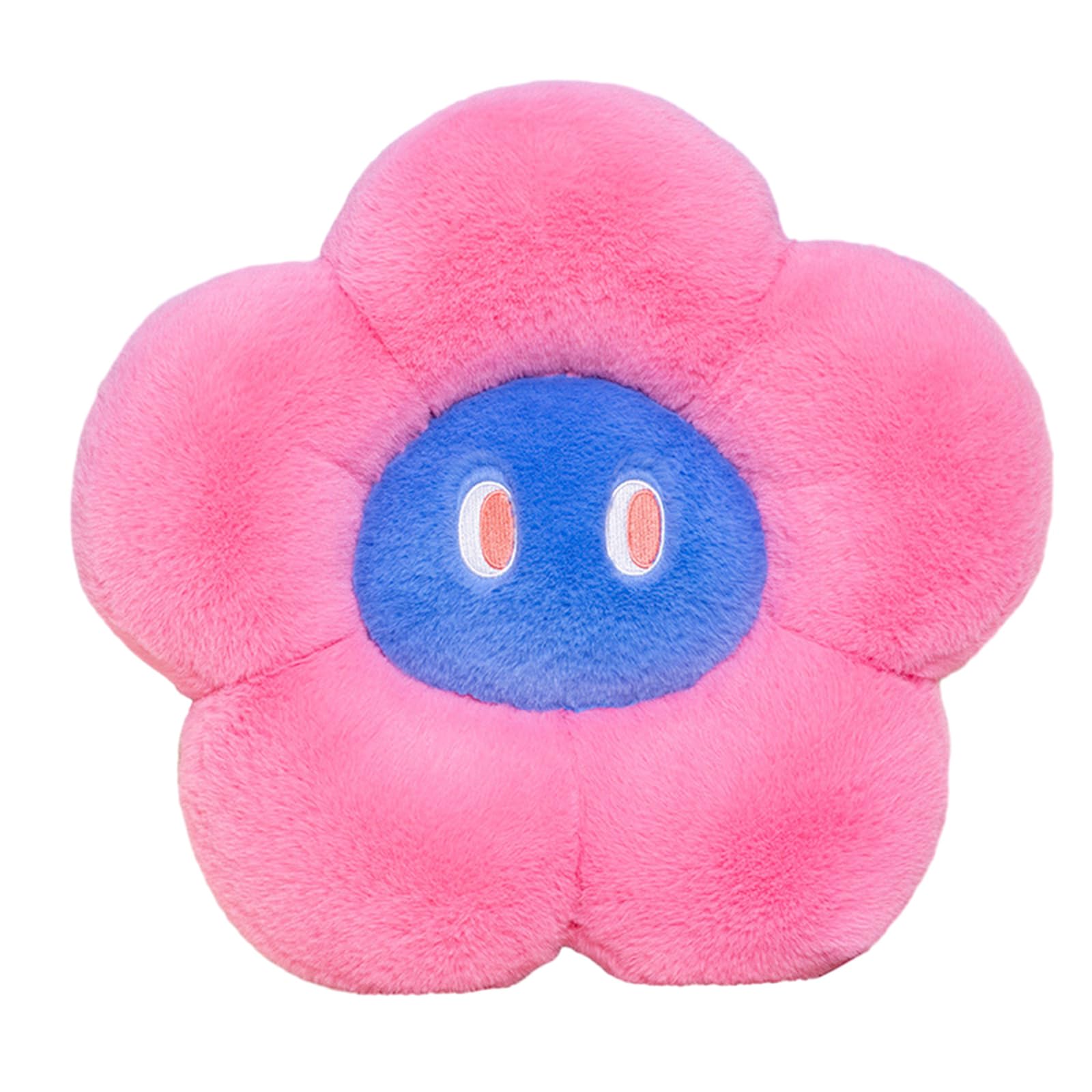 Buxuaaaa A Buxuaaa Eyes Flower Plush Throw Pillows Floor Pillow Seating Cushion Toy For Living Room Bedroom Sof Floor Pad Christmas Plush Cushions For Kids