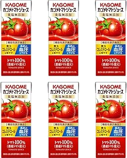 Kagome Tomato Juice No Salt 6.76floz(200ml) Pack Of 6 Tomato 100%