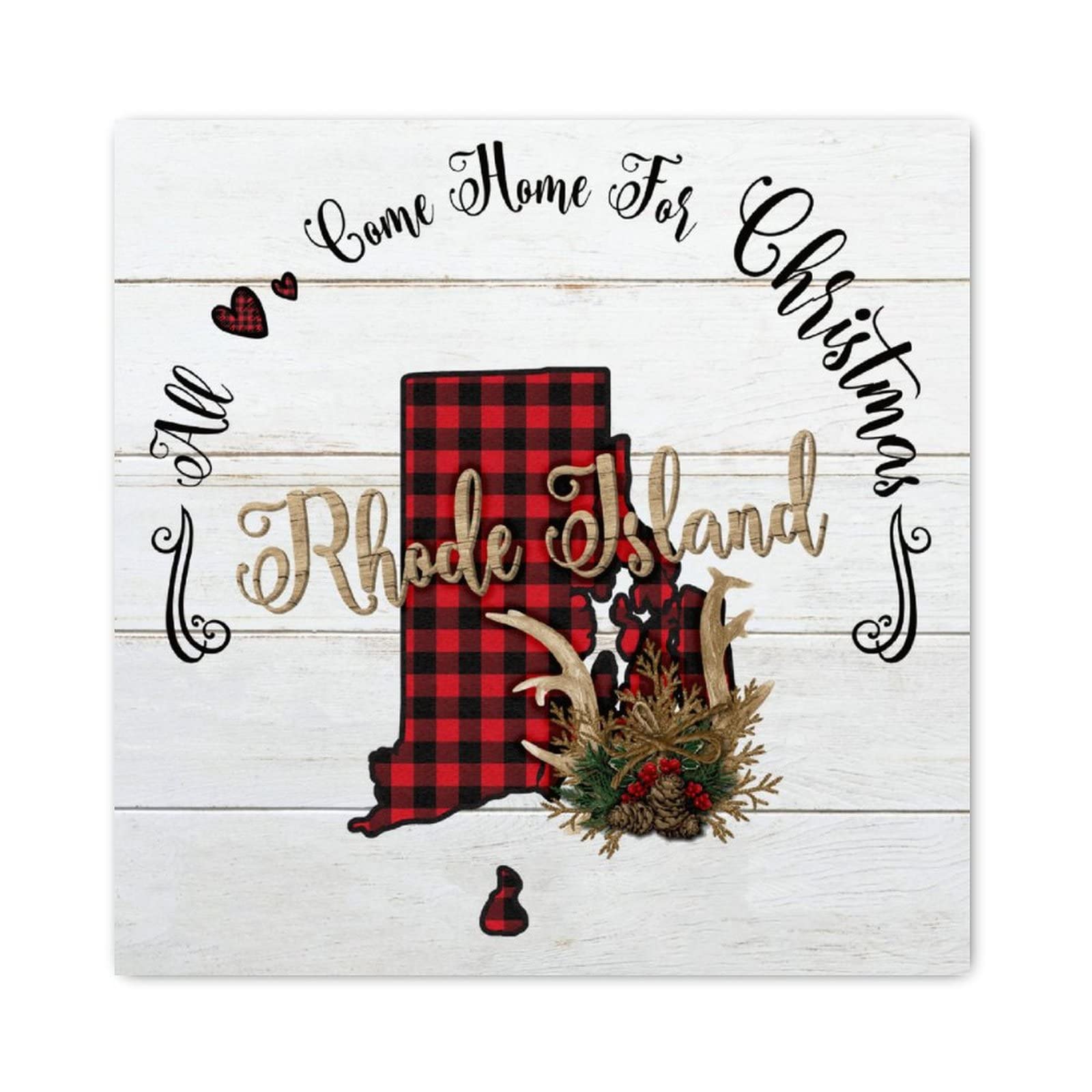 Plaque en bois pour sapin de Noël décoration de salon chaleureuse