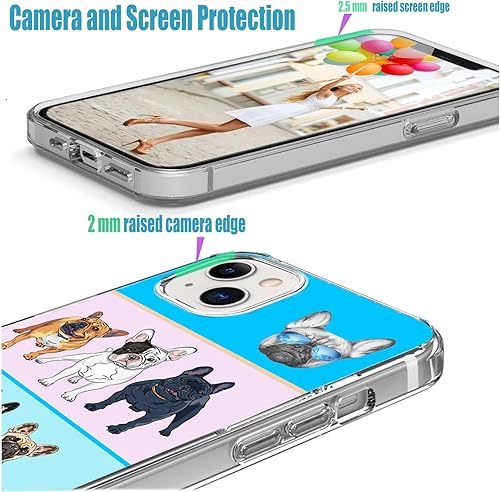 Miniatura 5 de AKORAVO - Funda para iPhone 14, iPhone 13 para mujeres, hombres y niñas, funda protectora completa a prueba de golpes, delgada, suave, TPU