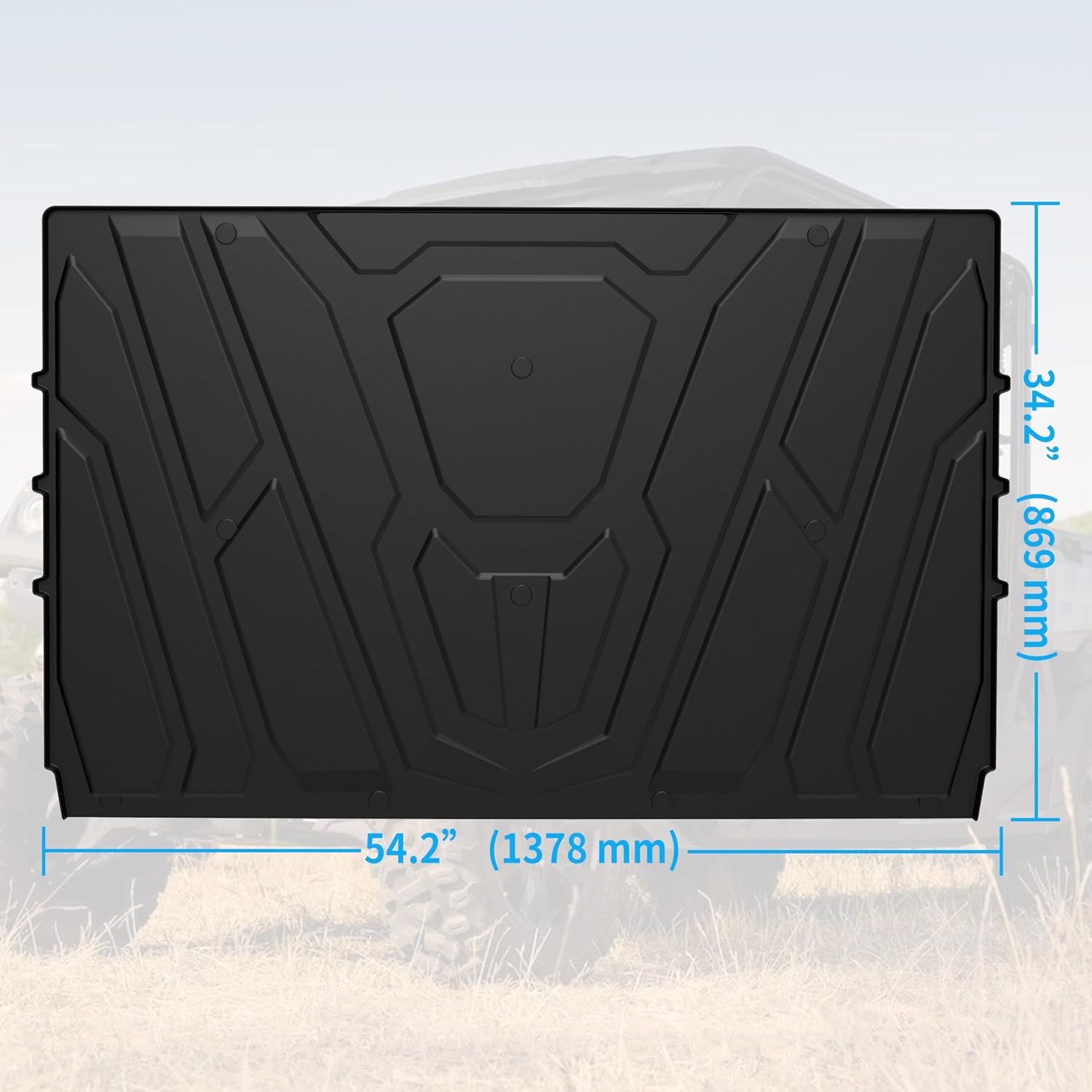 Cargo Bed Mat for UFORCE 1000/1000 XL 19-25, TPE Rear Cargo Bed Mat Full Bed Floor Mats All Weather Protector Slush Liner for CFMOTO UFORCE 1000/1000 XL 2019-2025 Accessories - Image 8