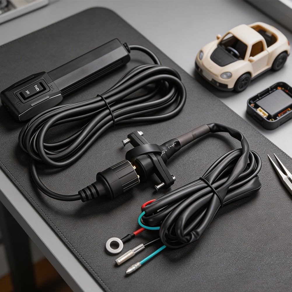 Kit di interruttore manuale cablato per verricello elettrico da 12 V, telecomando manuale da 16 A con manopola per ATV, UTV, fuoristrada, impugnatura ergonomica per sollevamento e
