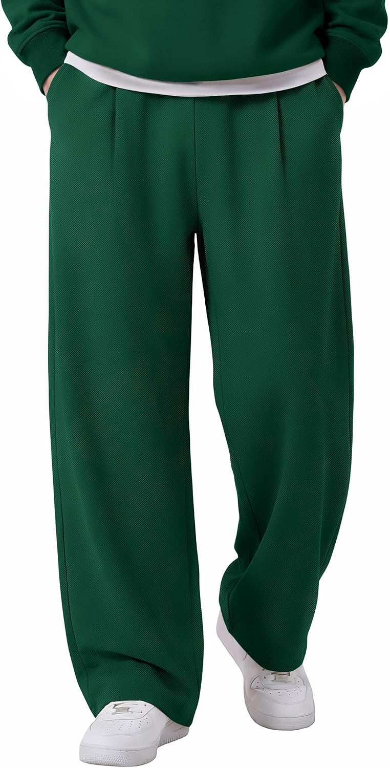 COOFANDY Mens Casual Sweatpants Open Bottom Lounge Pants Lightweight Baggy Workout Yoga Track Pants