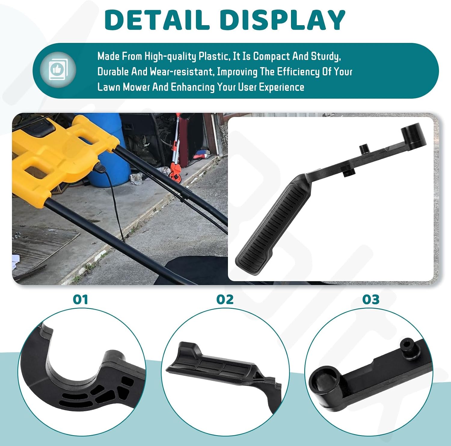 BD-N846742 Lever Compatible with De-Walt DCMWSP255Y2 DCMWSP244U2 DCMWSP255U2 DCMWSP244U2-CA-CA Lawn Mower