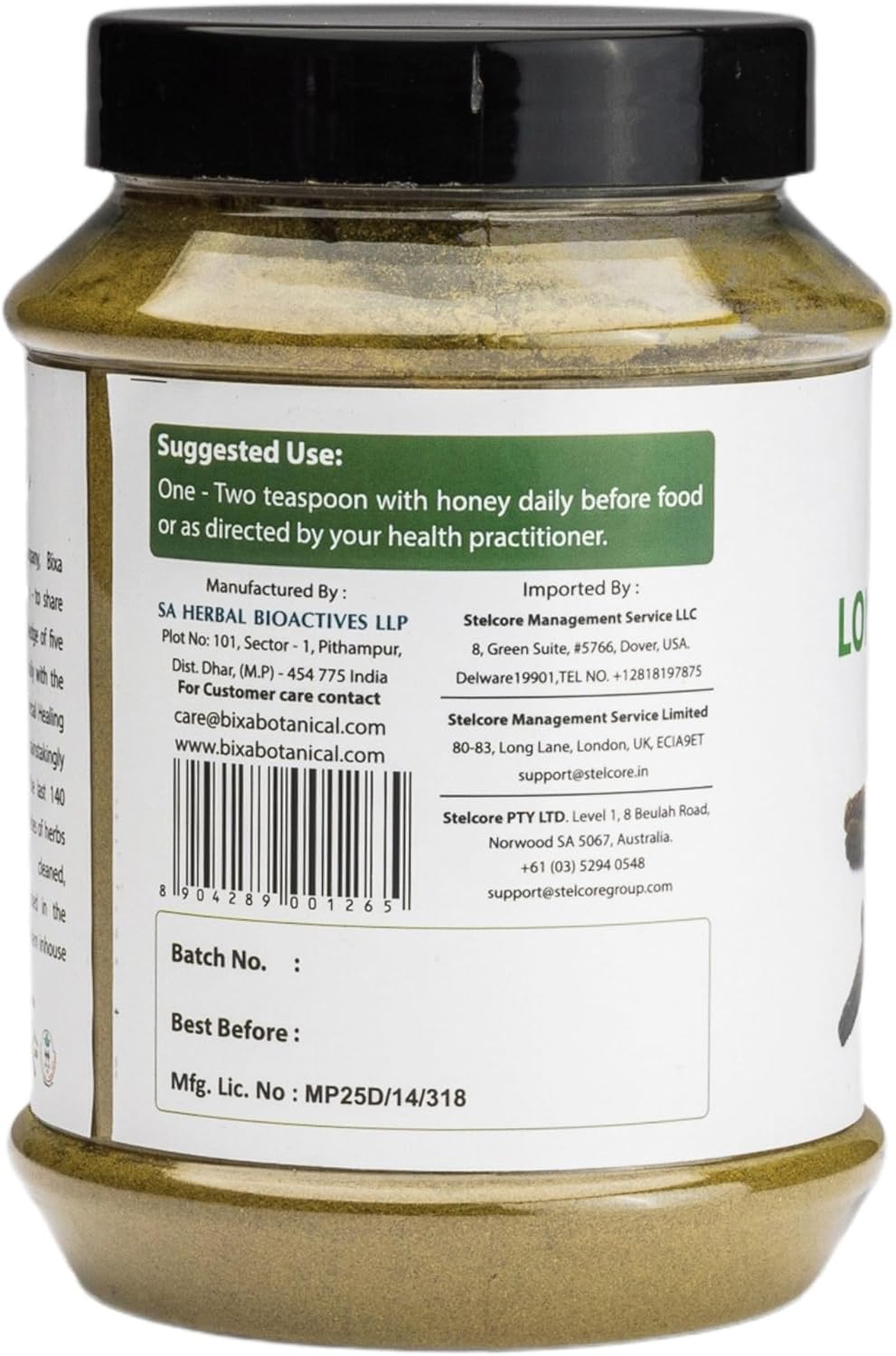 bixa BOTANICAL Long Pepper Powder| Pippali (Piper Longum) | Ayurvedic Supplement & Meat Seasoning | Strong Aroma, Steam Treated, Vegan, Non GMO & 100% Pure | 1 lb / 16oz