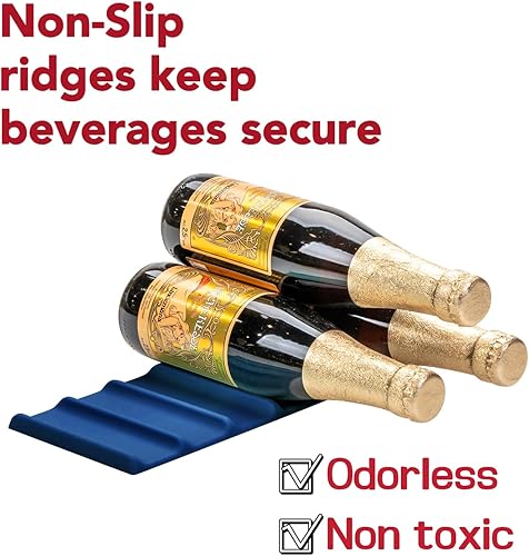 Miniatura 4 de fontal Apilamiento de latas de silicona, alfombrilla de silicona para latas y botellas de vino, Good Grips de silicona para refrescos apilables,