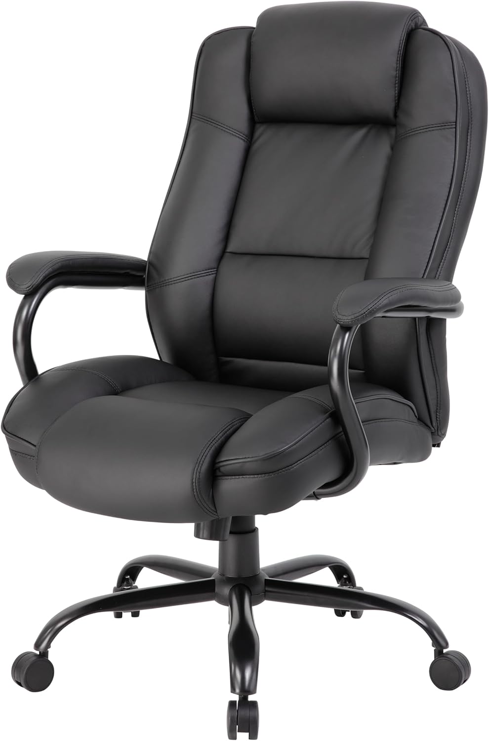 Boss Office Products Heavy Duty Executive Chair with 350lbs Weight Capacity in Black