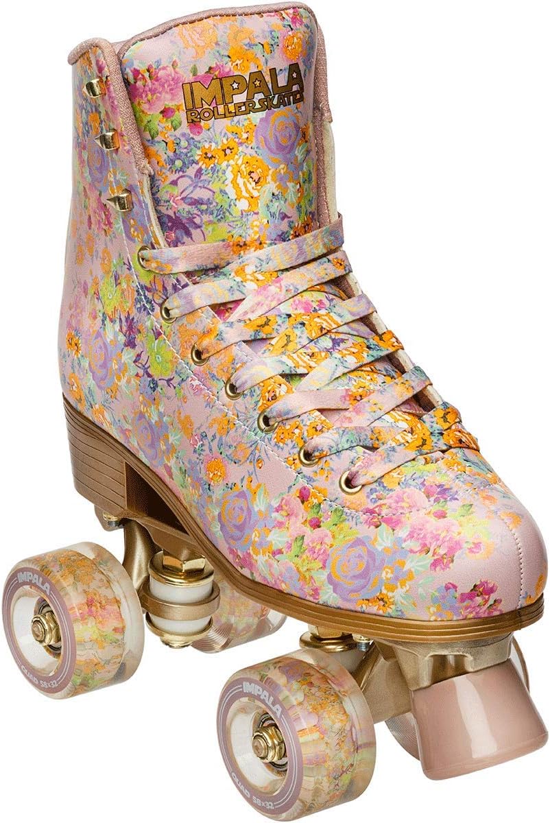 Impala Rollerskates Girl's Impala Quad Skate (Big Kid/Adult) Cynthia Rowley Floral 6 (US Men's 4, Women's 6) M