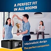 Vista 7 de KLIM Boombox E1 - Reproductor de CD portátil con subwoofer - Bajo extra, Bluetooth, radio FM, USB, AUX, MP3 - Batería recargable, modos con cable e