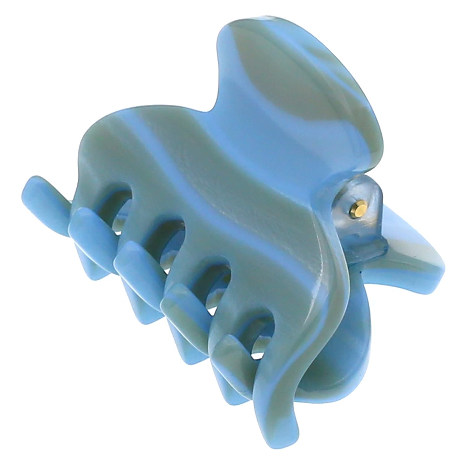 Camila Paris CP3069 French Hair Clip for Women, Handmade, Blue, Small, Girls Hair Claw Clips Jaw, Durable Styling Hair Accessories for Women, Strong Hold No Slip Grip, Made in France