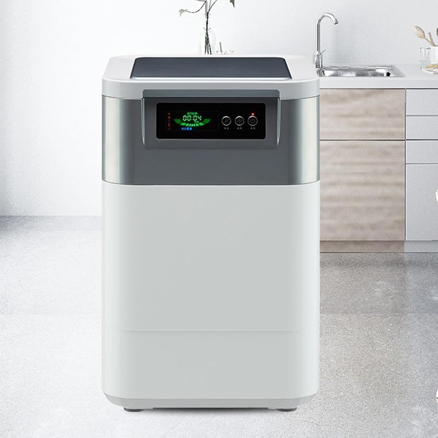 15L Electric Kitchen Composter, 470W Indoor/Outdoor Smart Kitchen Waste Composter, Odor-Free, Fertilizes Your Garden (B)