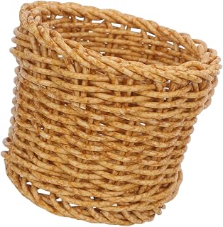Imitation Rotting Pennhållare Handgjord Skrivbordsorganisatör i Boho-stil Rund Pennkopp och Sminkborsthållare Hållbar och Dekorativ för Hem och Kök