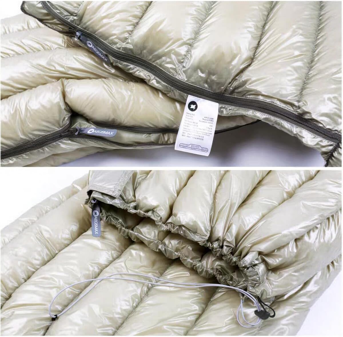 AIR-E 10D 6 Degree Ultralight Down Sleeping Bag 800FP Outdoor Camping Hiking Sleeping Bag for Backpacking 3 Season Warm
