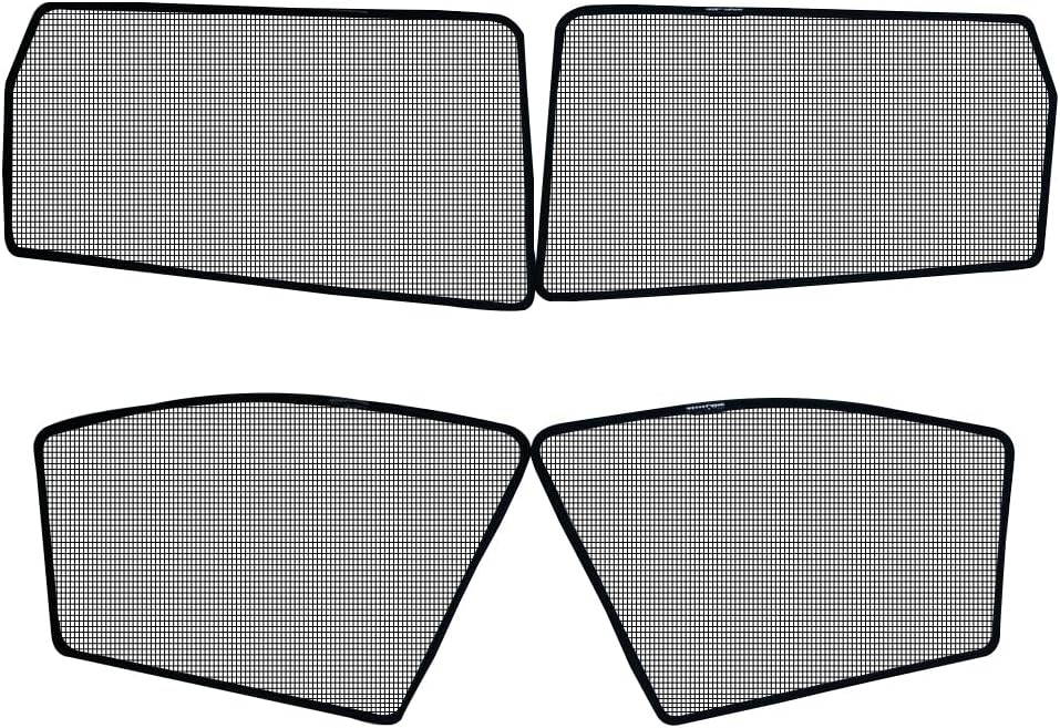 BWEN Car Window Shades for 2011-2021 Jeep Grand Cherokee Magnetic Window Curtain with Breathable Mesh Blocking 99% Sun Glare and Heat Keep Vehicle Cool for Sleepping, Camping (4PCS)