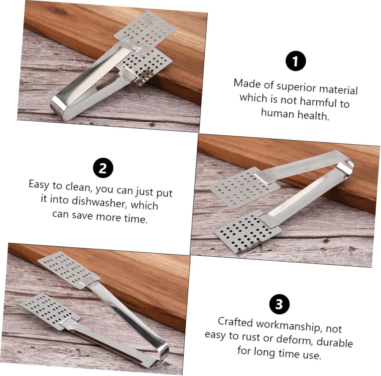 2Pcs Stainless Steel Tea Bag Clips Multipurpose Tea Bag Tongs for Easy Steeping Sugar Squeezer and Food Serving Tea Accessories